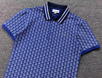 LACOSTE tipo polo monogram azul