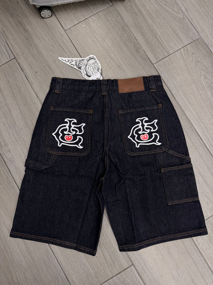 SELVEDGE RUNNING DOG DENIM CARPENTER SHORT D065