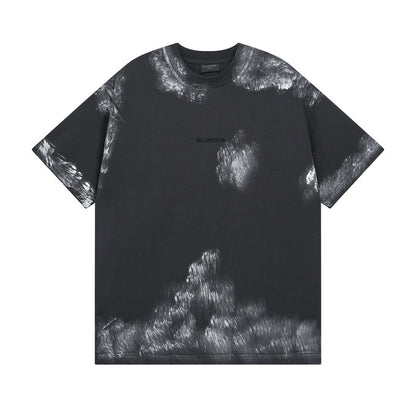 BALENCIAGA DISTRESSED GRAPHIC TEE
