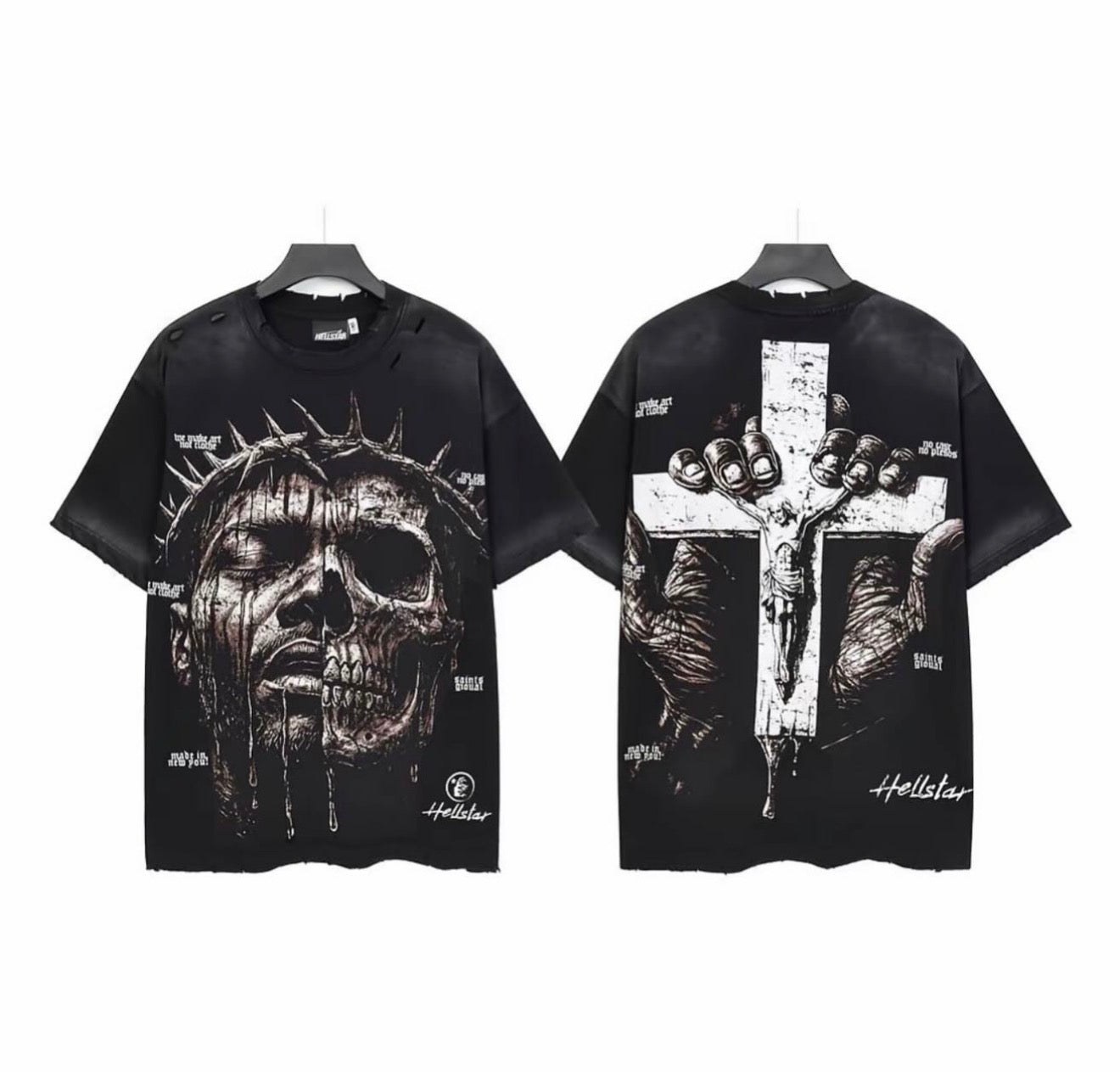 HELLSTAR JESUS SKULL TSHIRT
