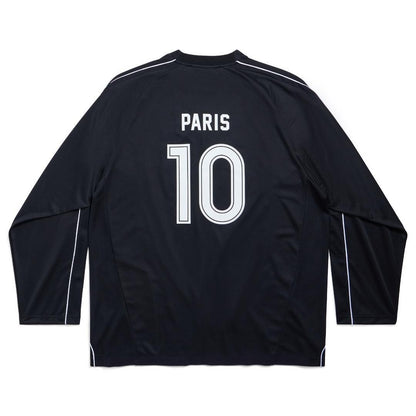 BALENCIAGA PARIS SOCCER LONG SLEEVE BLACK