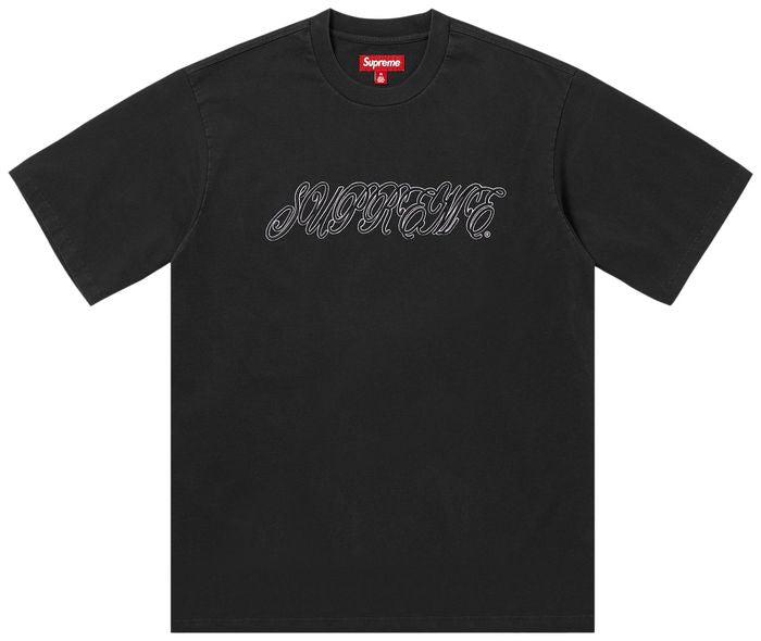 Supreme Raised Script Short-Sleeve Top 'Black'