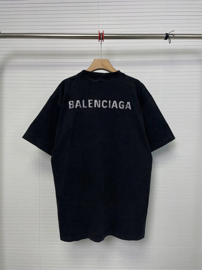 Balenciaga Rhinestone logo black