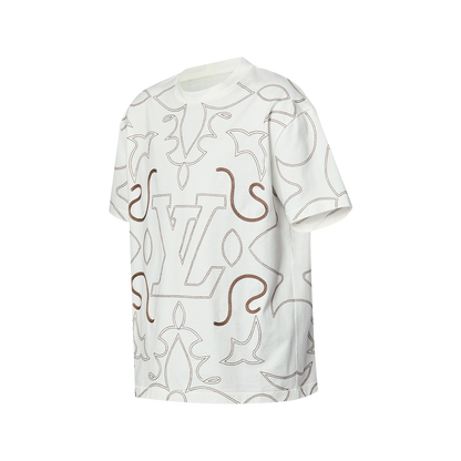 Louis Vuitton Embroidered White Tshirt