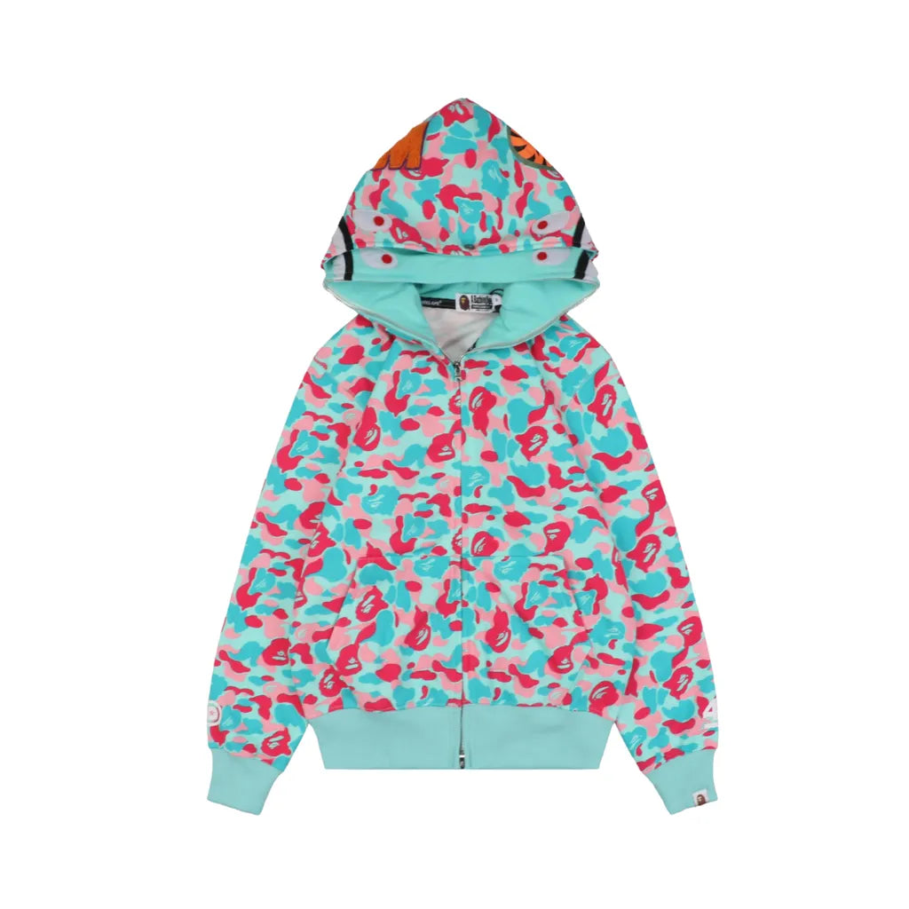 BAPE MIAMI 4TH ANNIVERSARY SHARK FULL ZIP DOUBLE HOODIE