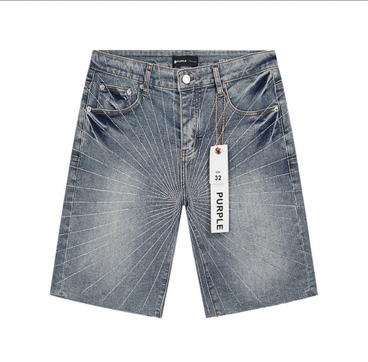 PURPLE BRAND SHORT rhinestones Jeans