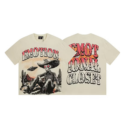 MIXED EMOTIONS CREAM “DESERTED” TEE