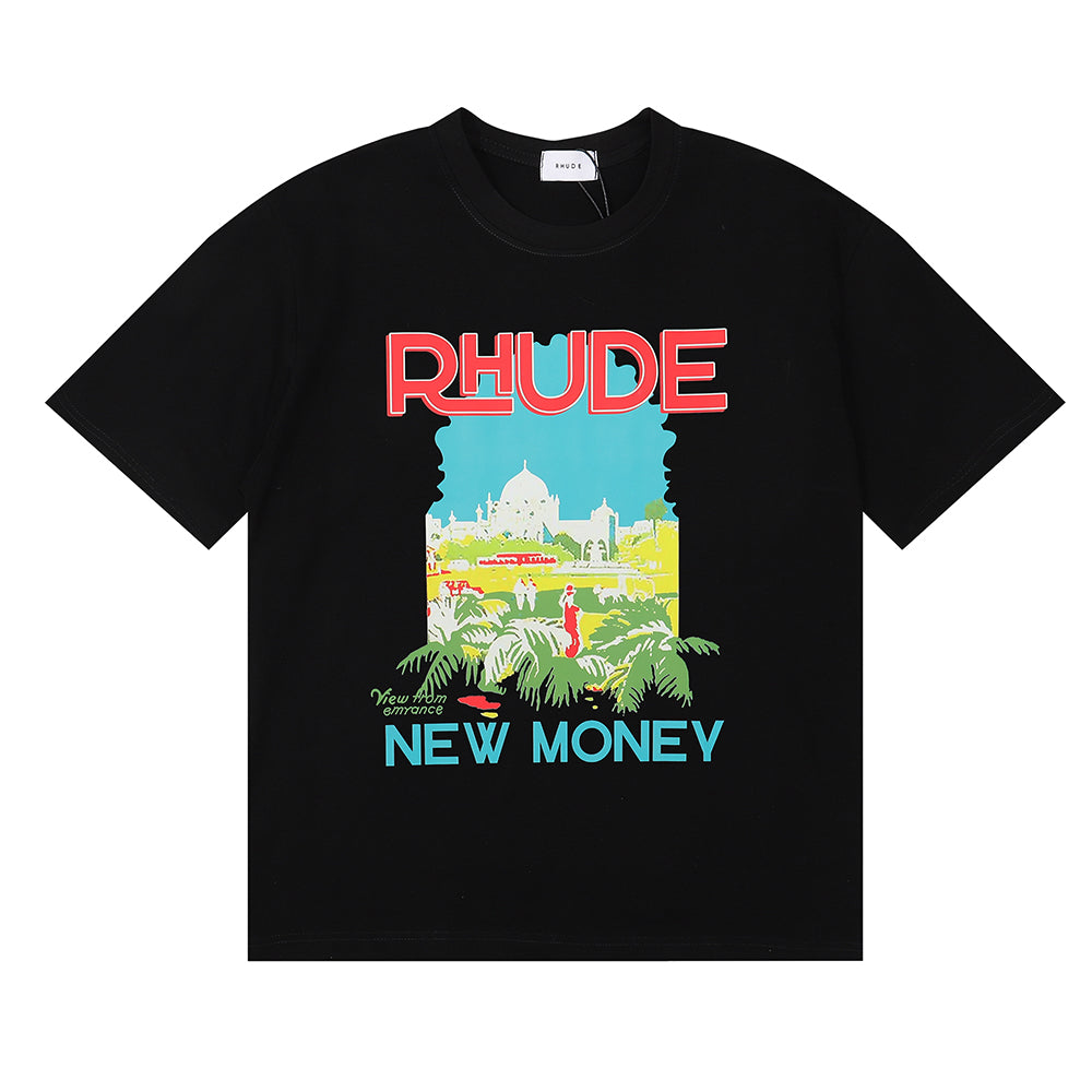 TSHIRT RHUDE NEW MONEY BLACK