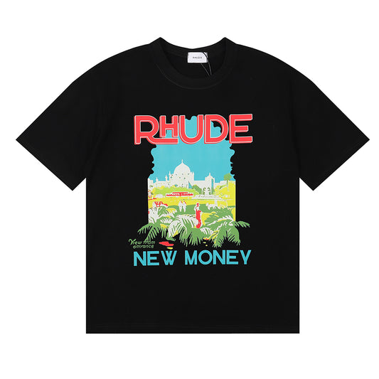 TSHIRT RHUDE NEW MONEY BLACK
