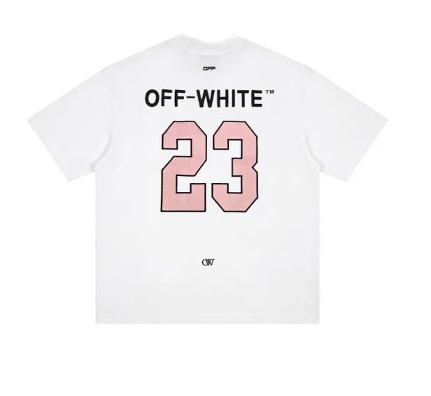 Off white 23 White/Pink Tshirt