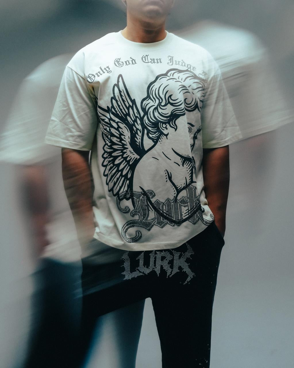 LURK BRAND “LURK PRAYING ANGEL BEIGE VERSION BOXY FIT