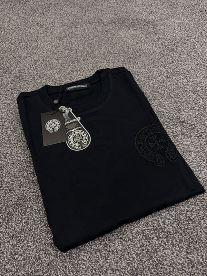 Chromehearts black Embroidered Tshirt