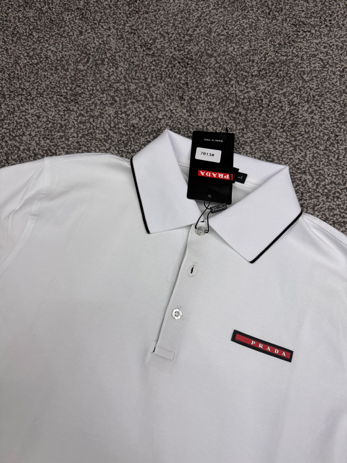 Prada Tipo polo blanca