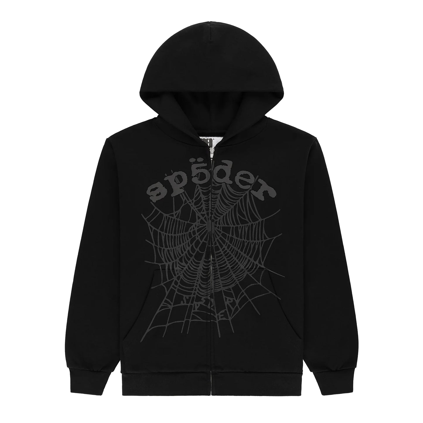 SPIDER BLACK FULL ZIP HOODIE