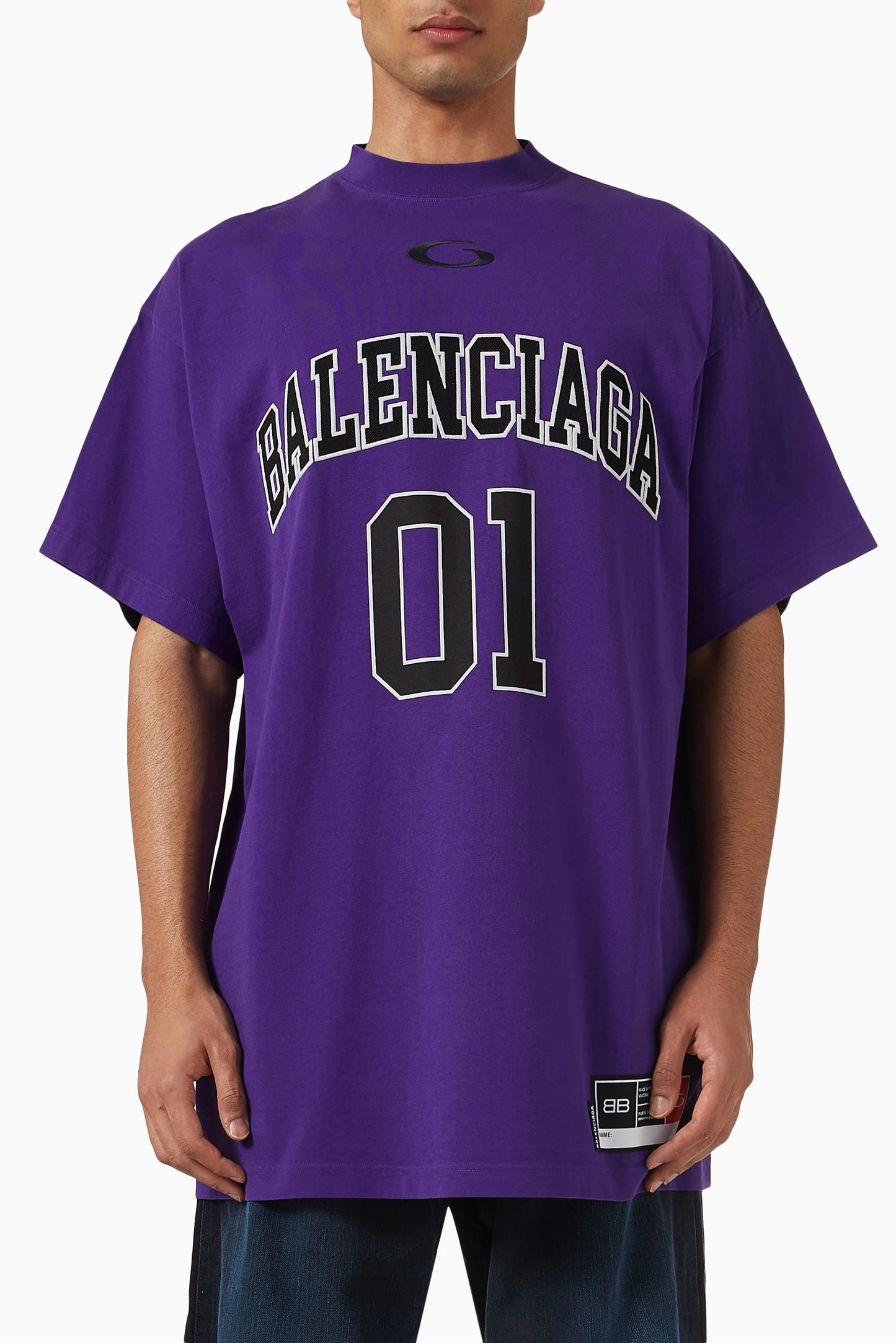 BALENCIAGA BASKETBALL JERSEY PURPLE