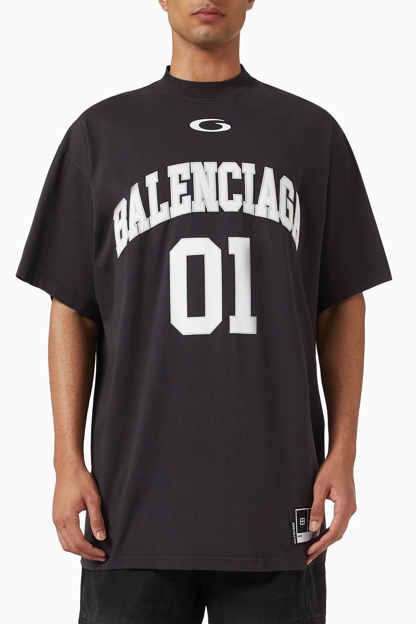 BALENCIAGA BASKETBALL JERSEY BLACK
