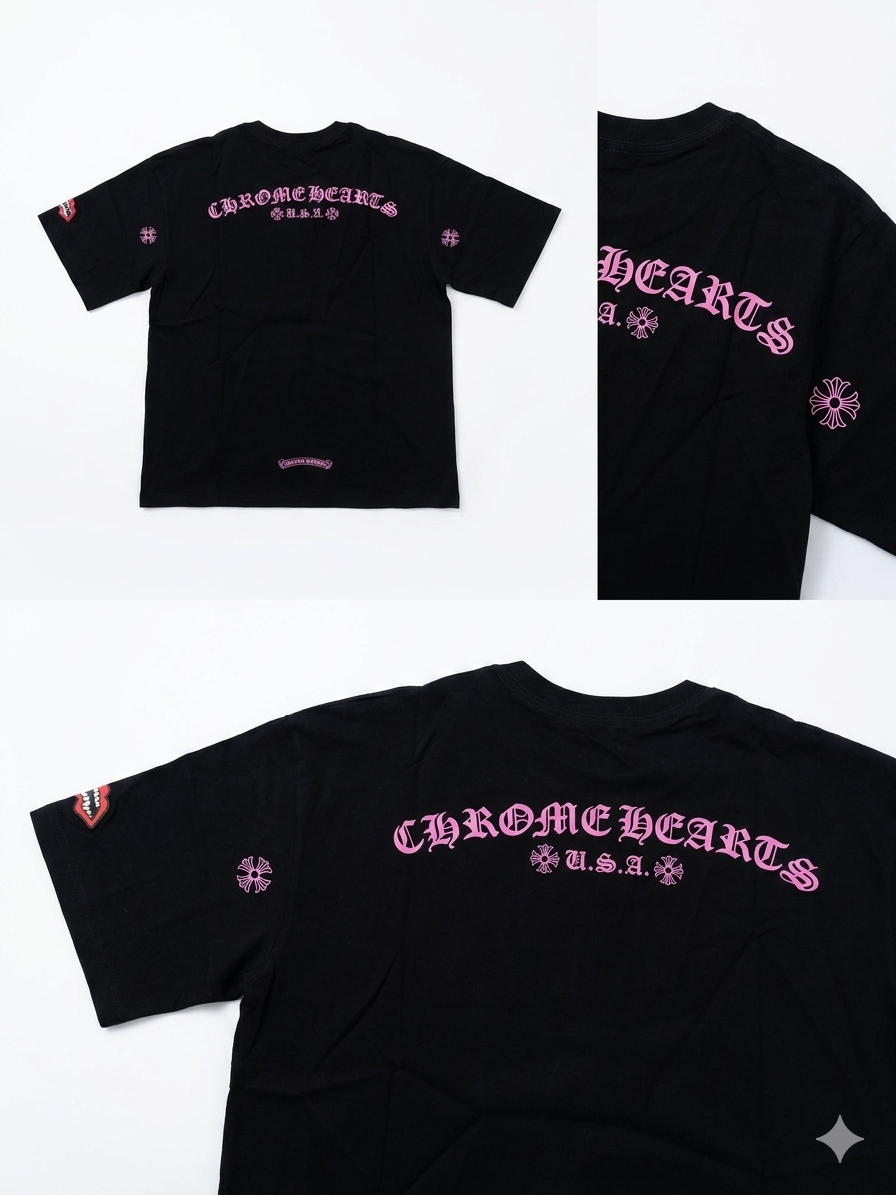 CHROMEHEARTS USA LETTERING TSHIRT