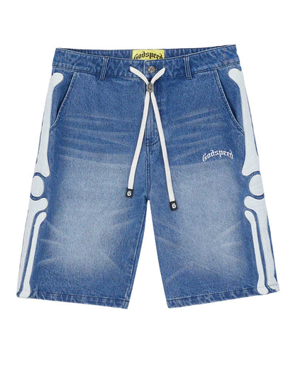 GODSPEED FEMUR DENIM SHORTS BLUE
