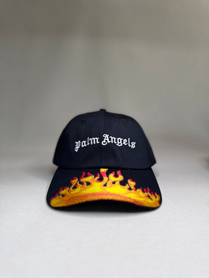 PALM ANGELS FIRE BLACK HAT