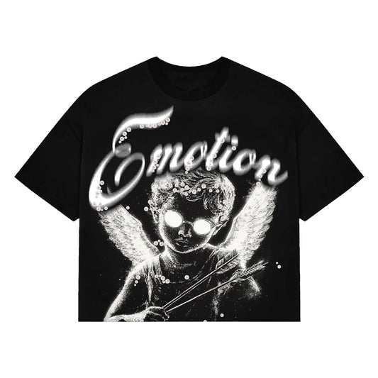 MIXED EMOTION PEARL CROPPED TEE