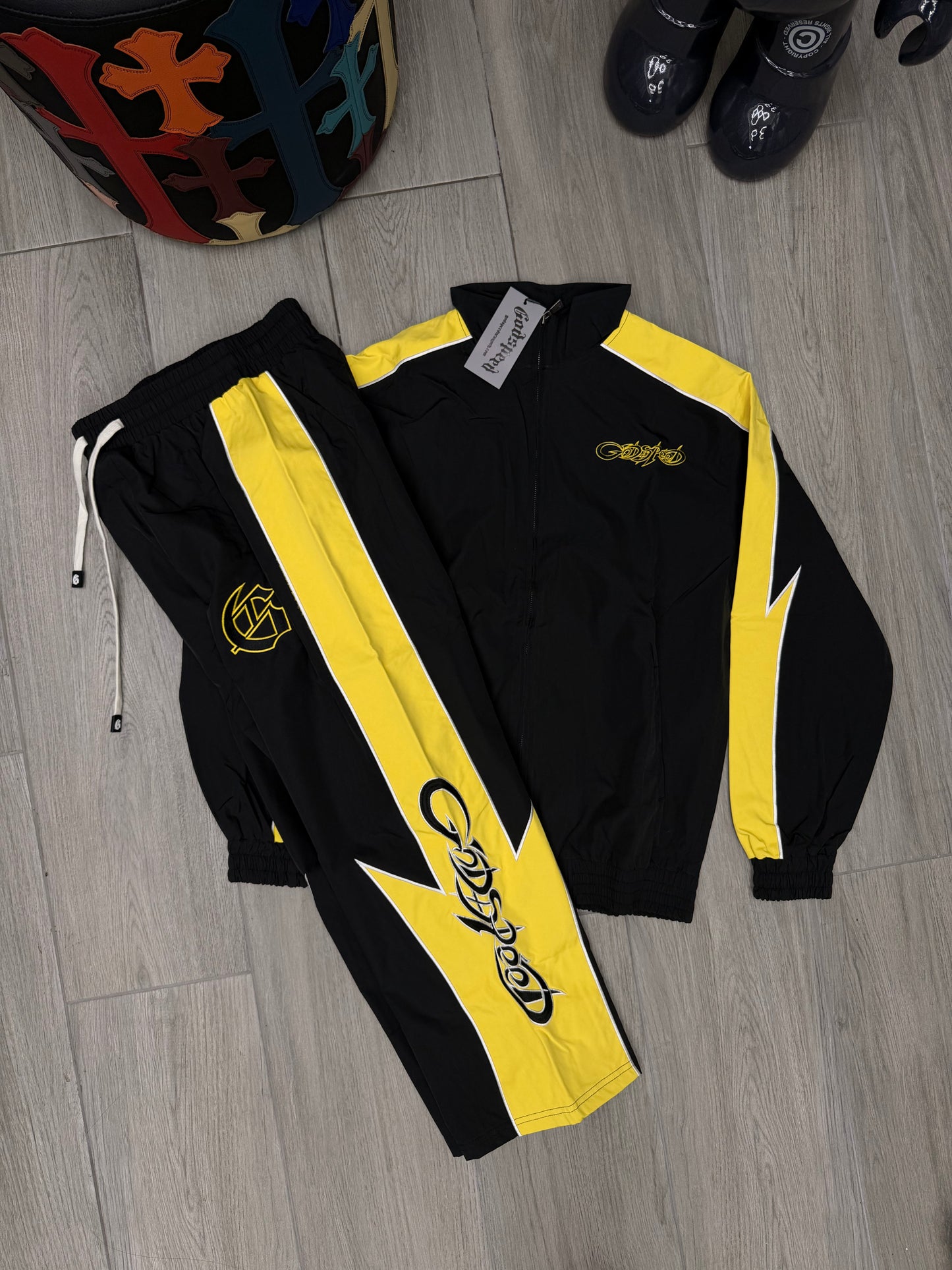 Tracksuit Godspeed black/yellow