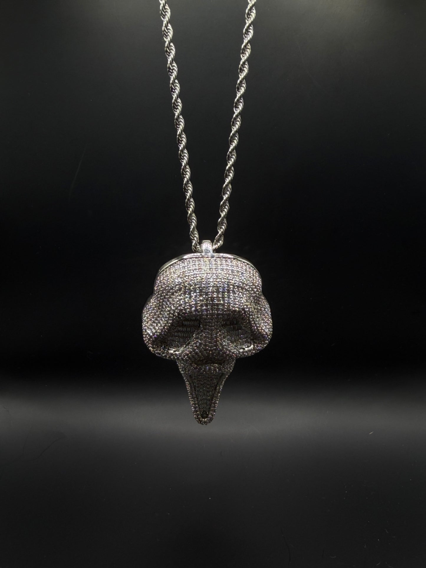 Ghost Mask Iced Necklace