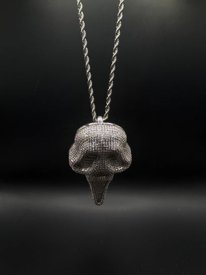 Ghost Mask Iced Necklace