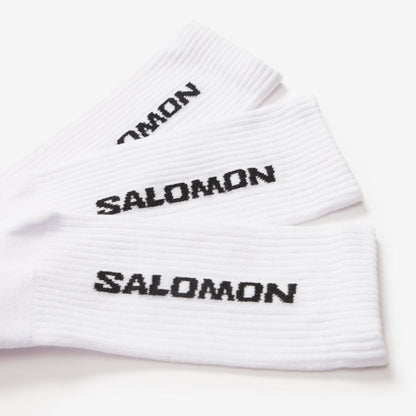 Salomon Everyday Crew 3 Pack White Socks White