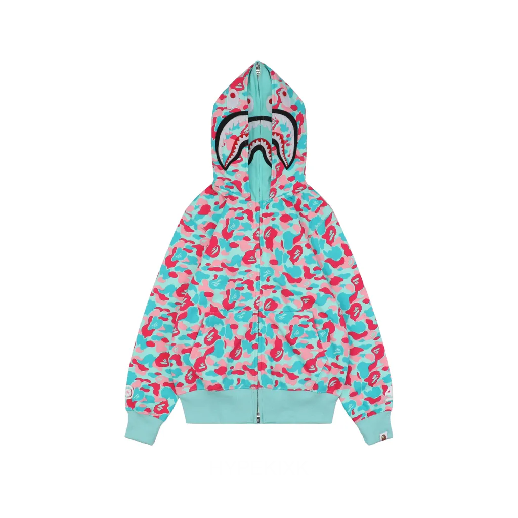BAPE MIAMI 4TH ANNIVERSARY SHARK FULL ZIP DOUBLE HOODIE