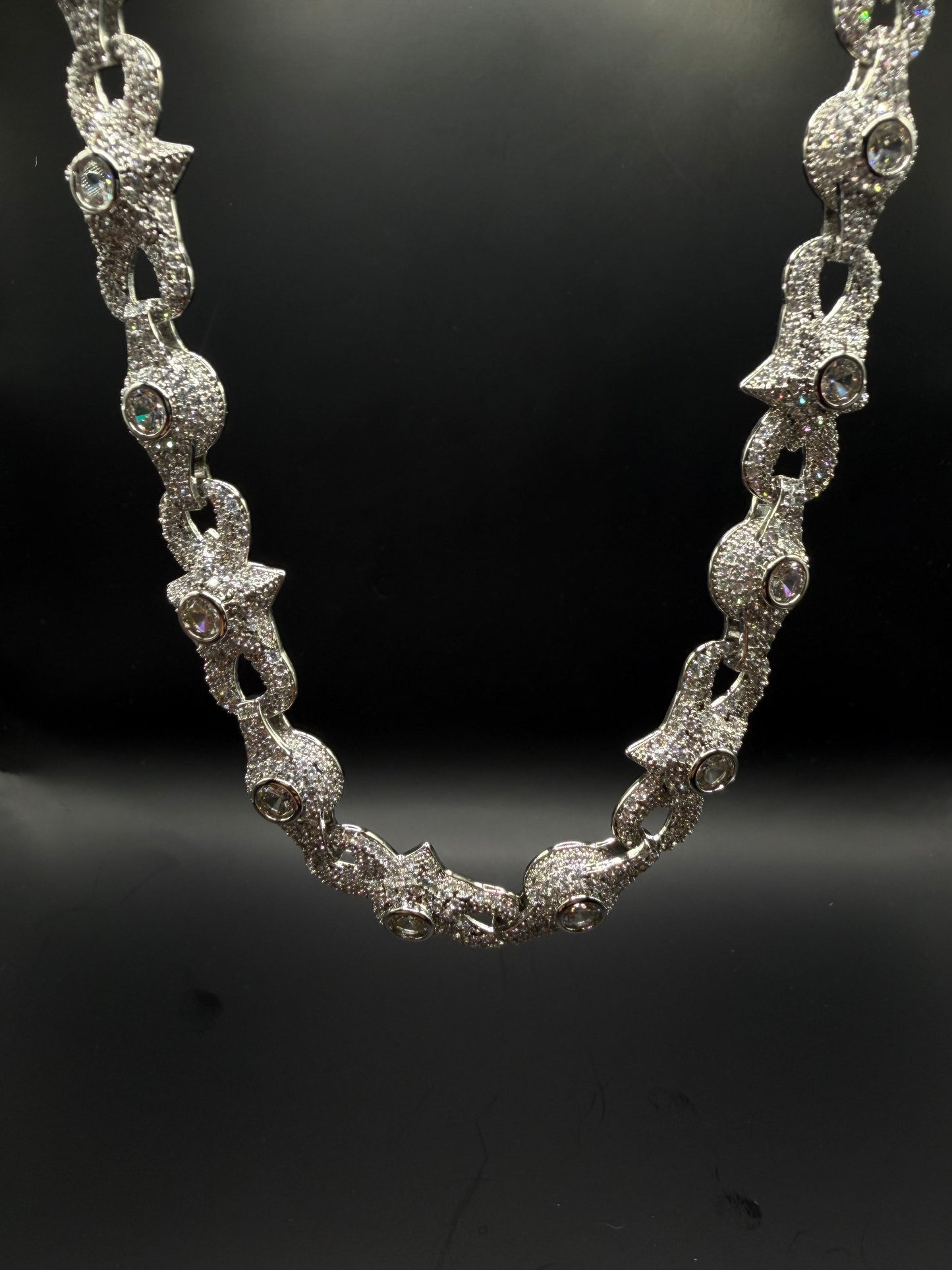 Iced Star Link Chain