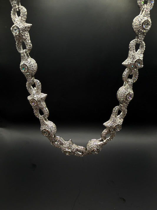 Iced Star Link Chain