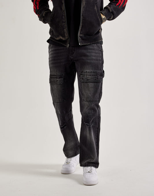 MENS SERENEDE BAGGY MIST UTILITY JEANS