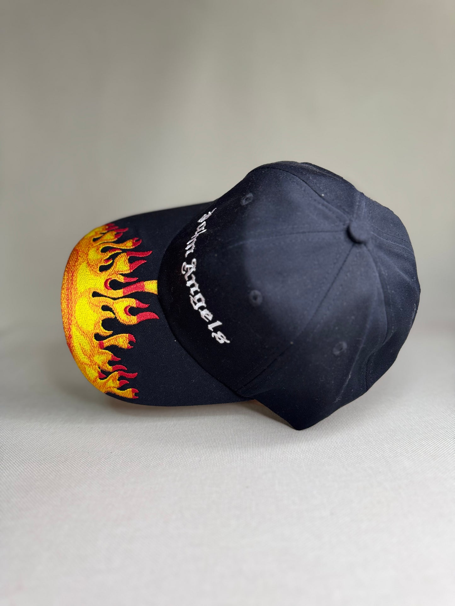 PALM ANGELS FIRE BLACK HAT