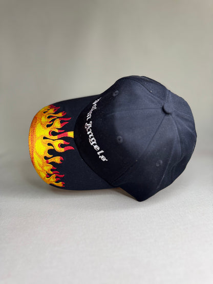 PALM ANGELS FIRE BLACK HAT