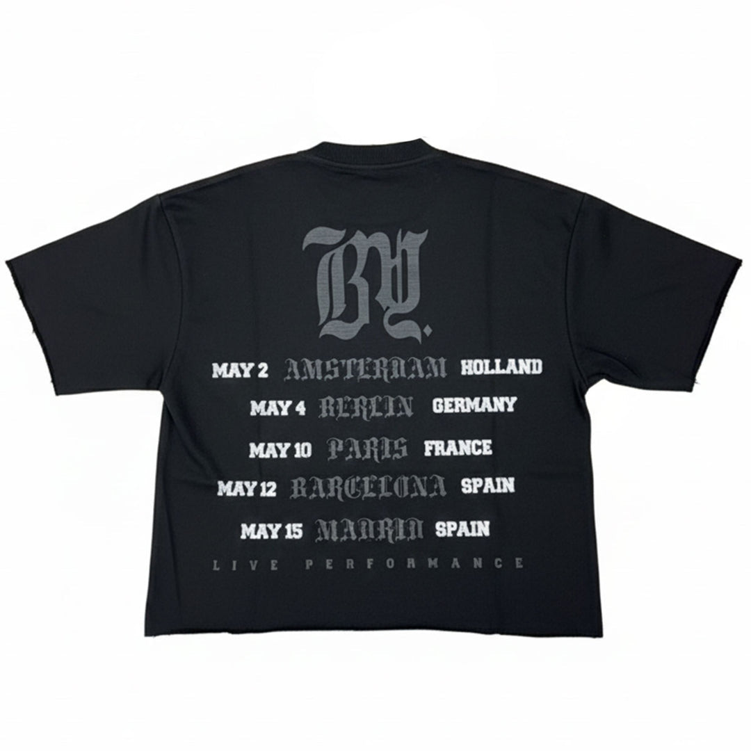 BKYS SKULL CROPPED TSHIRT BLACK