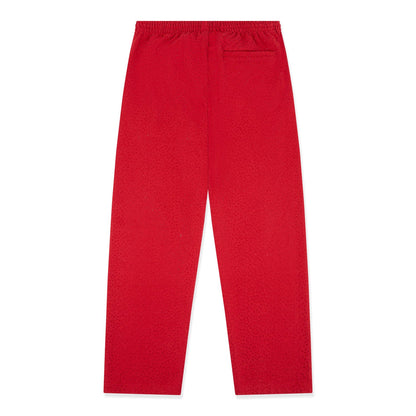 SWEATPANTS SPIDER RHINESTONE RED