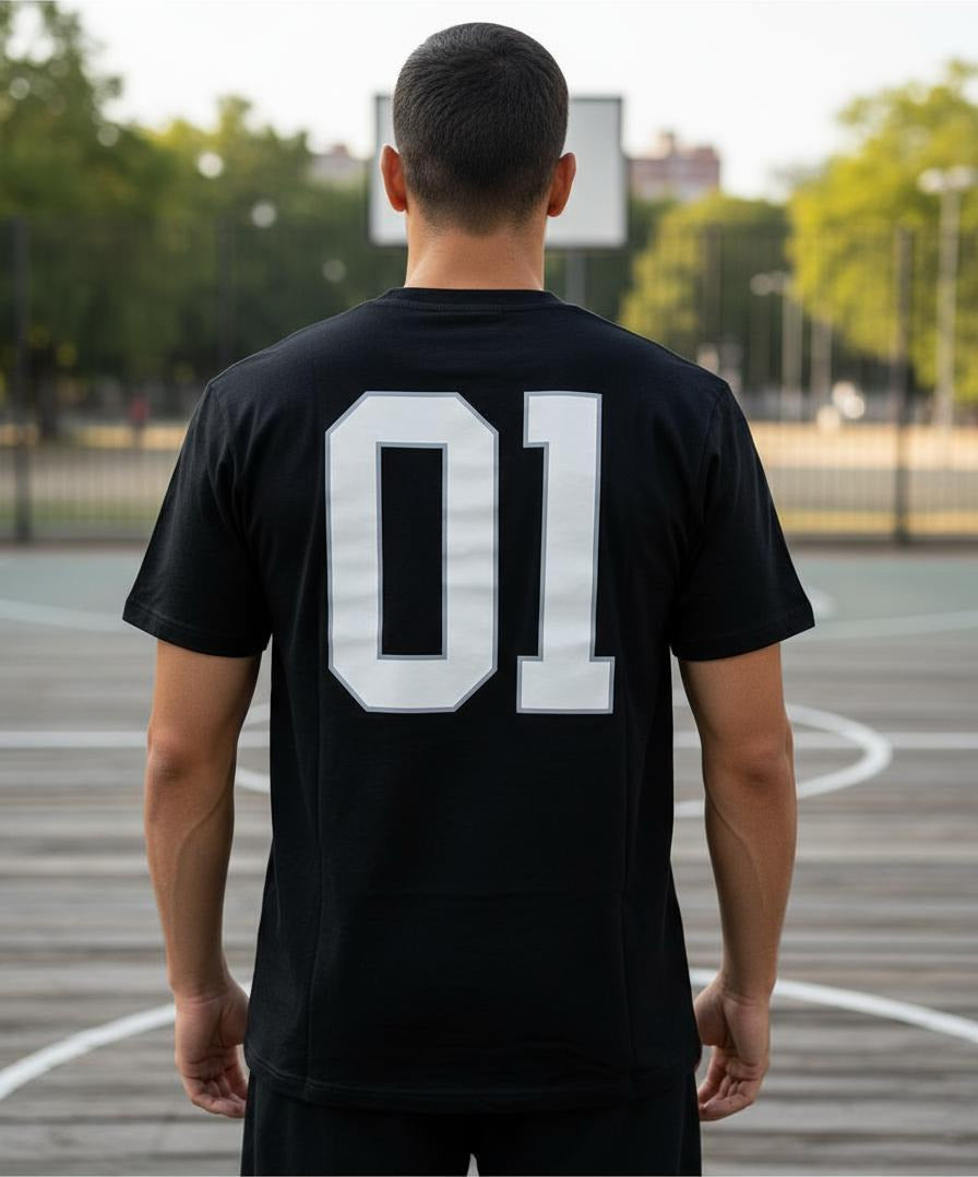 BALENCIAGA BASKETBALL JERSEY BLACK