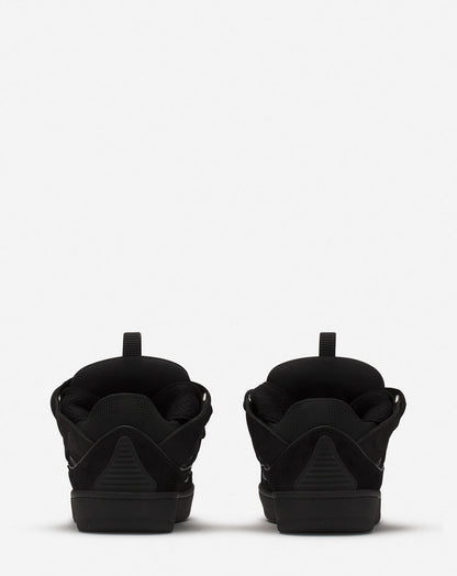 LANVIN LEATHER CURB SNEAKERS