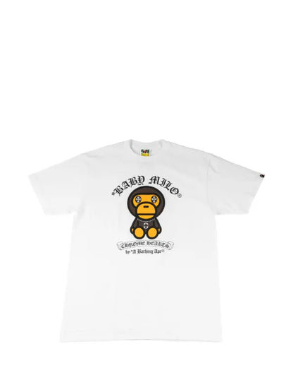 Bape x Chrome Hearts Baby Milo graphic-print T-shirt