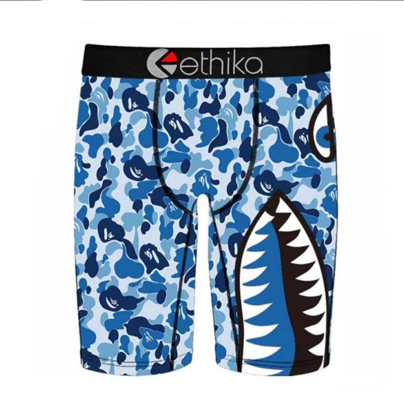 ETHIKA X BAPE GRAPHIC BRIEF BLUE