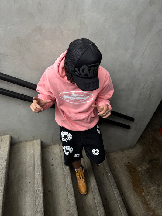 CORTEIZ PINK HOODIE ALCATRAZ