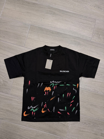 Balenciaga print color black Tshirt