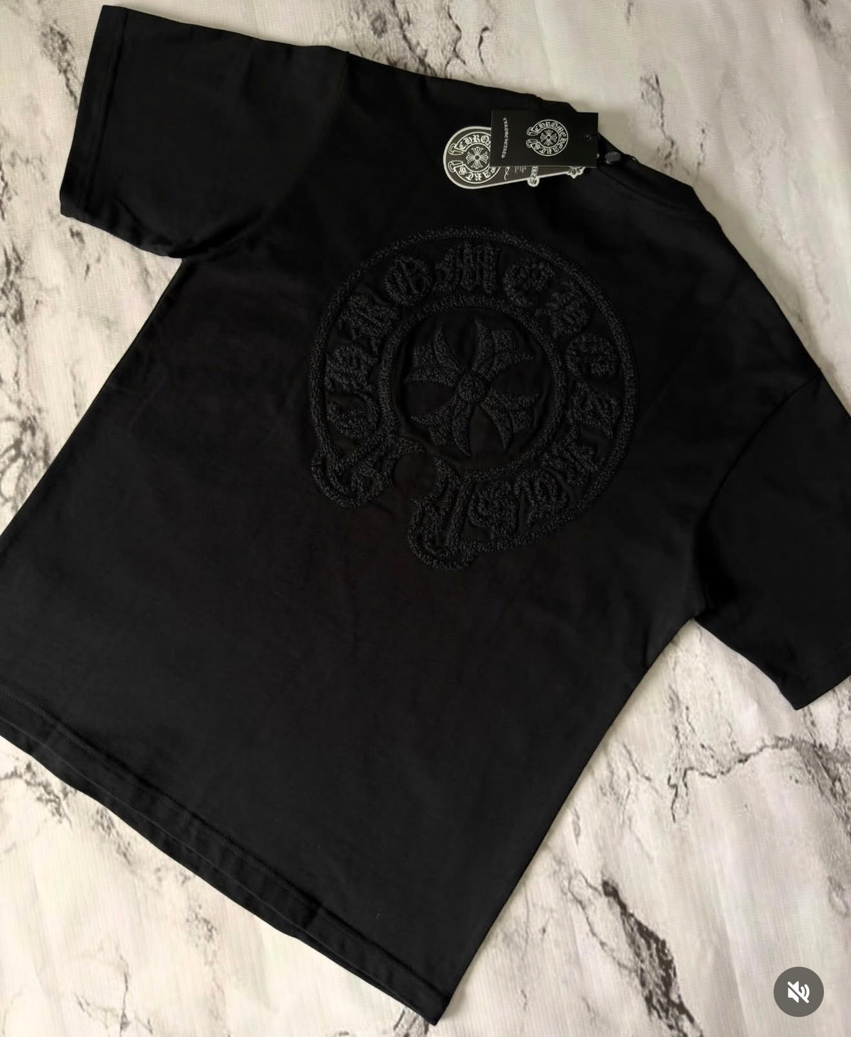 Chromehearts black Embroidered Tshirt