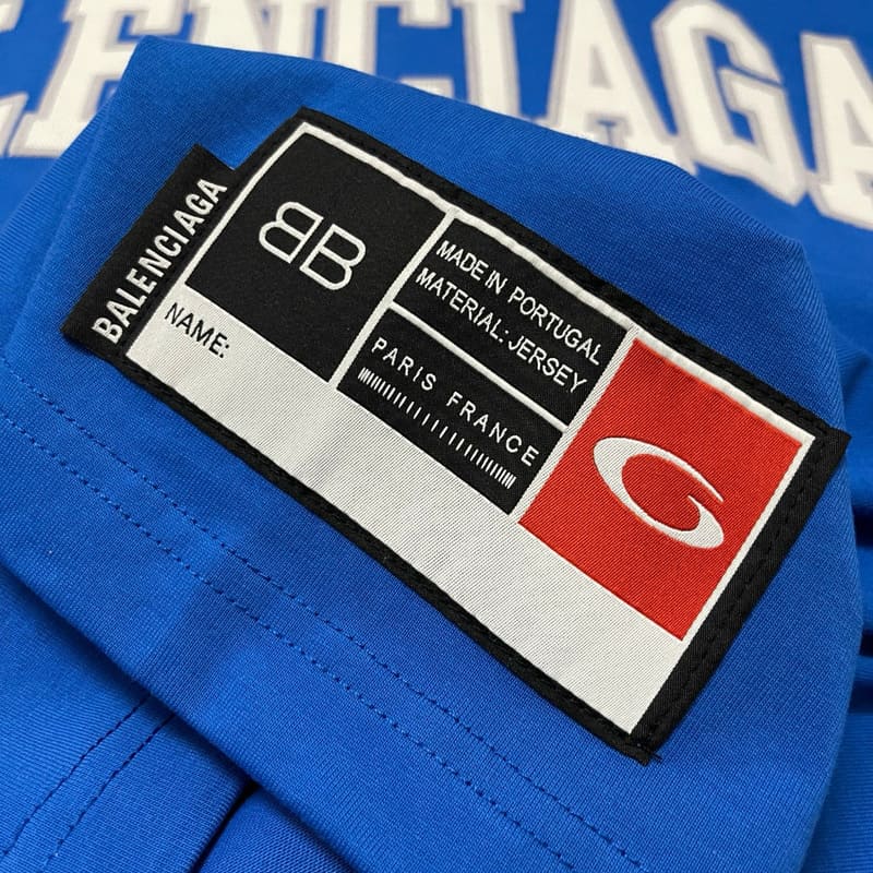BALENCIAGA BASKETBALL JERSEY BLUE