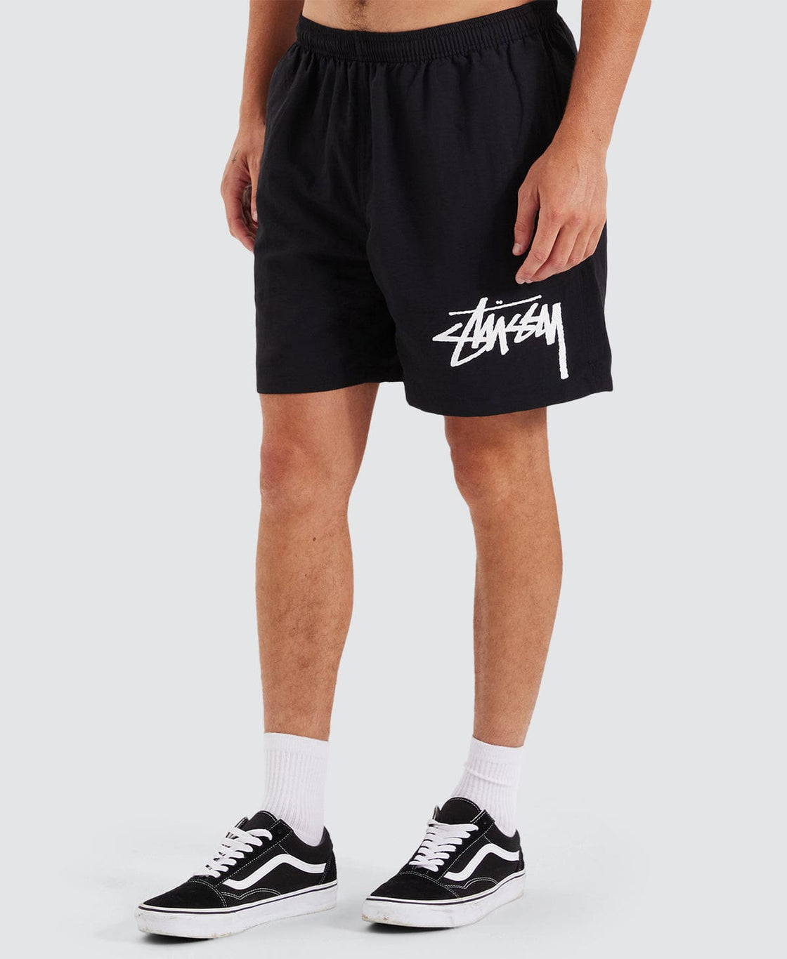 STUSSY BIG STOCK WATER SHORT BLACK