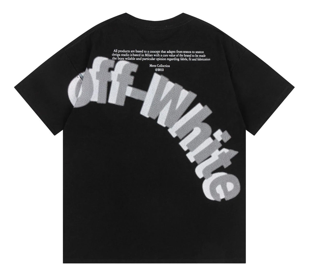 Off-White 3D Logo Over Short-Sleeve Tee 'Black/White'