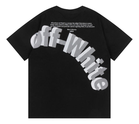 Off-White 3D Logo Over Short-Sleeve Tee 'Black/White'