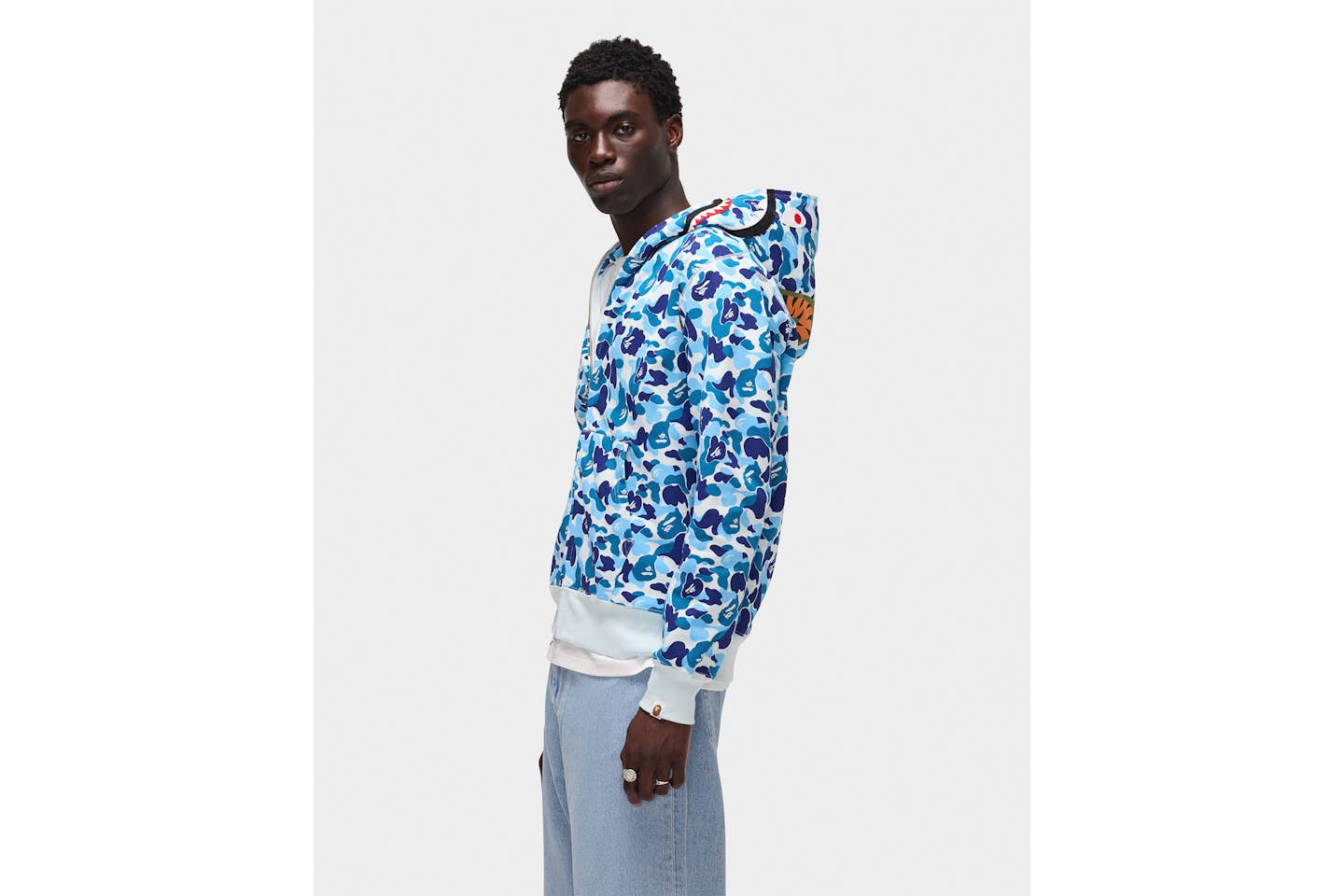 BAPE SHARK HOODIE BLUE