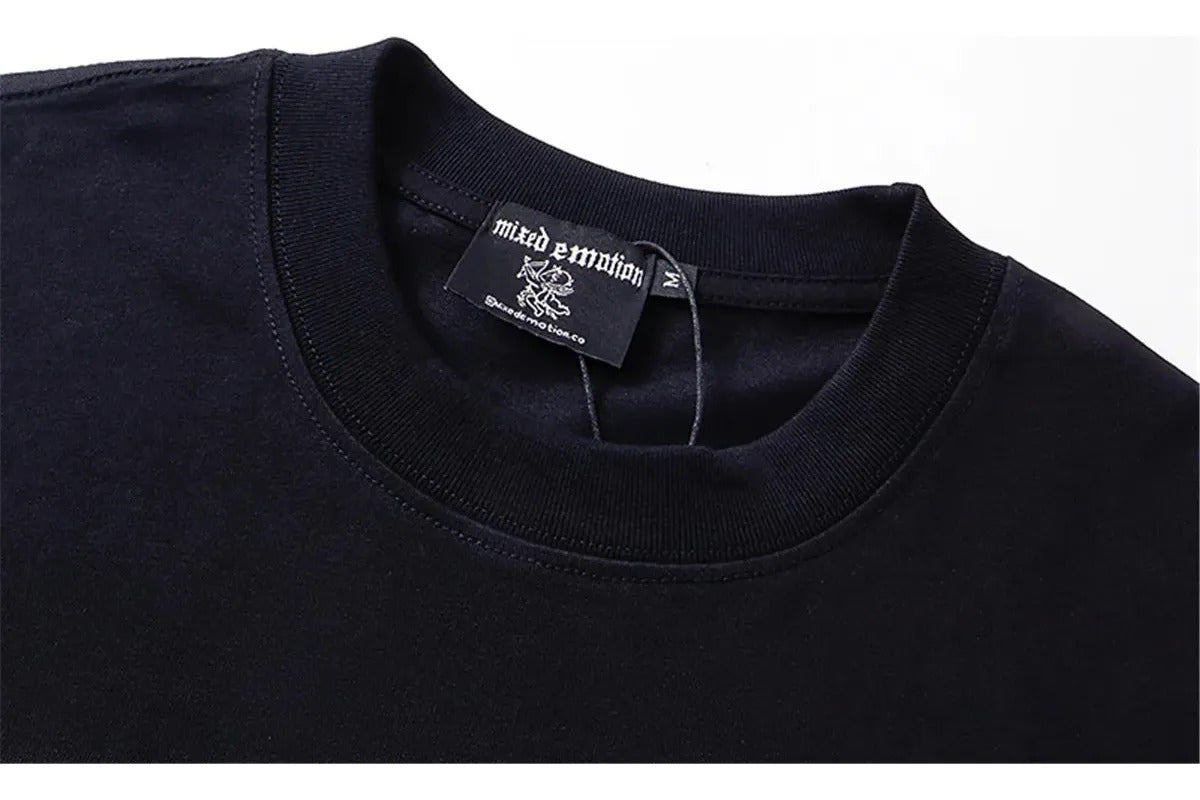 MIXED EMOTION IRON STONE BLACK TSHIRT