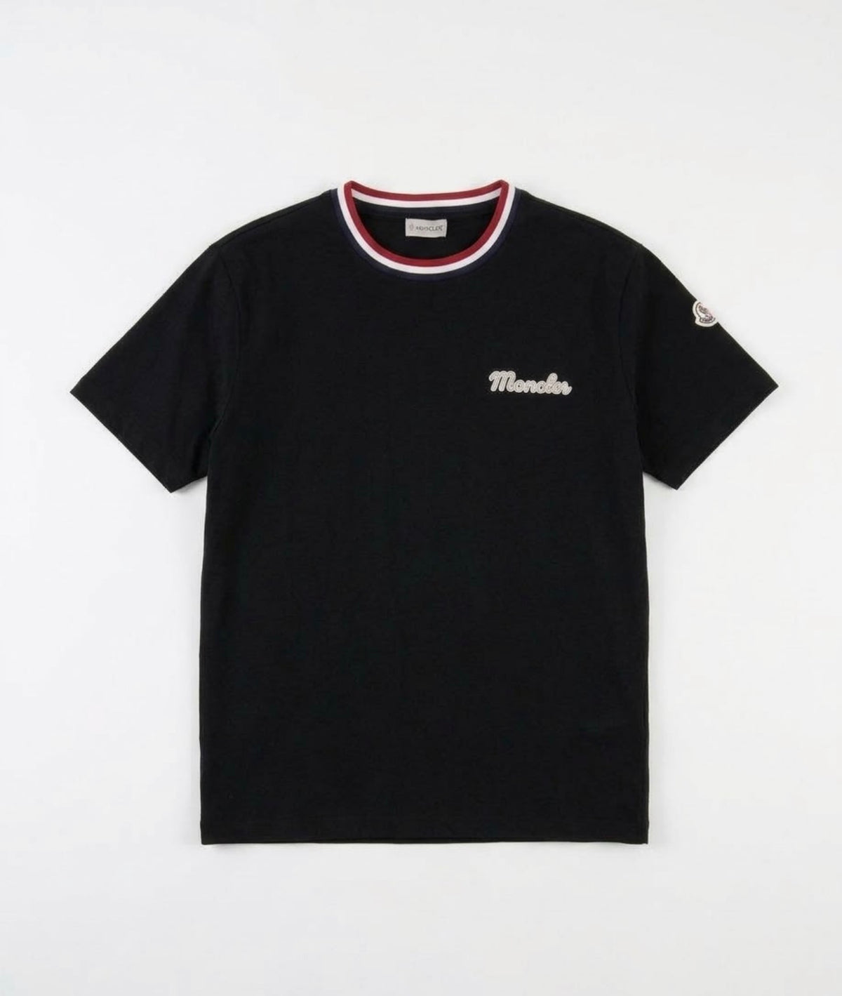Moncler Retro Logo Black Tshirt